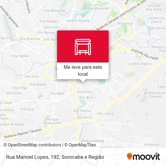 Rua Manoel Lopes, 192 mapa
