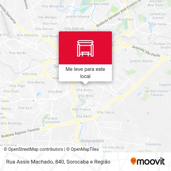 Rua Assis Machado, 840 mapa