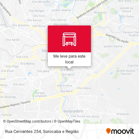 Rua Cervantes 254 mapa