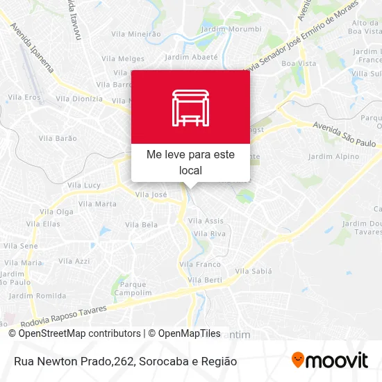 Rua Newton Prado,262 mapa