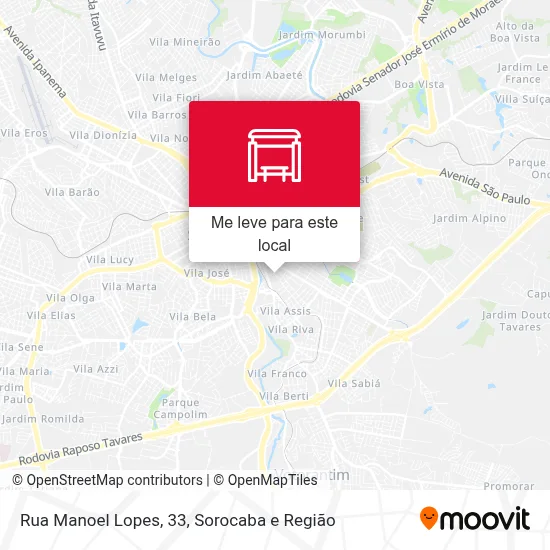 Rua Manoel Lopes, 33 mapa