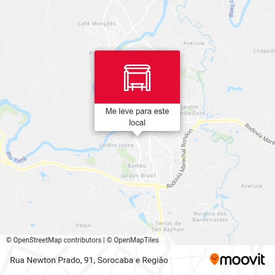 Rua Newton Prado, 91 mapa