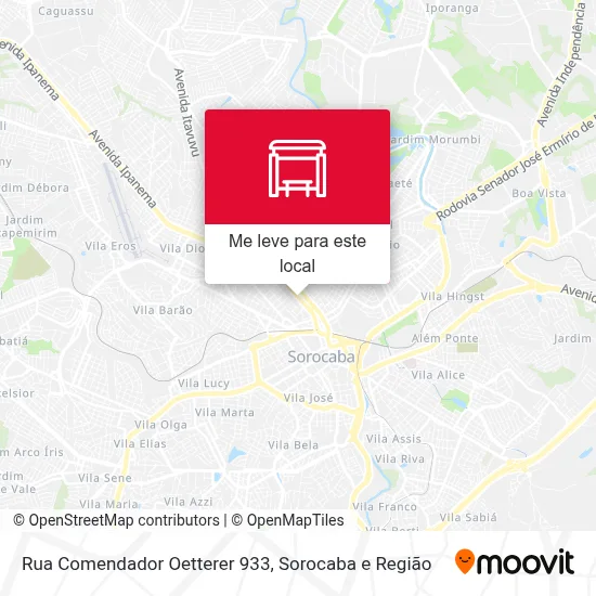 Rua Comendador Oetterer 933 mapa