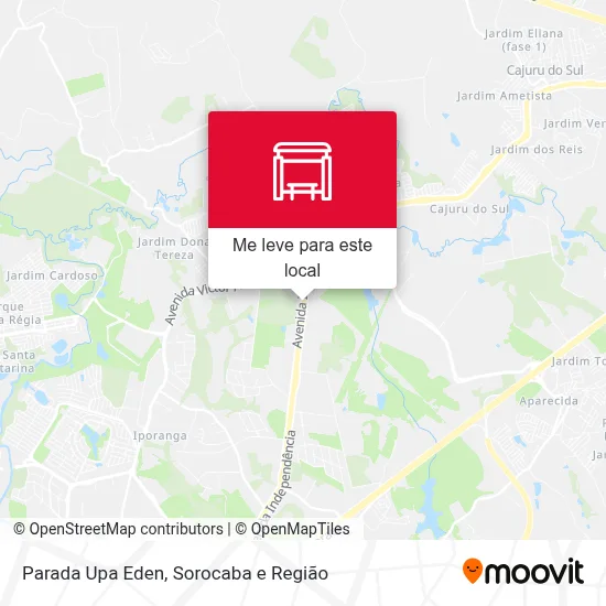 Parada Upa Eden mapa