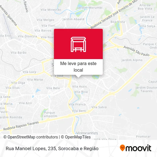 Rua Manoel Lopes, 235 mapa