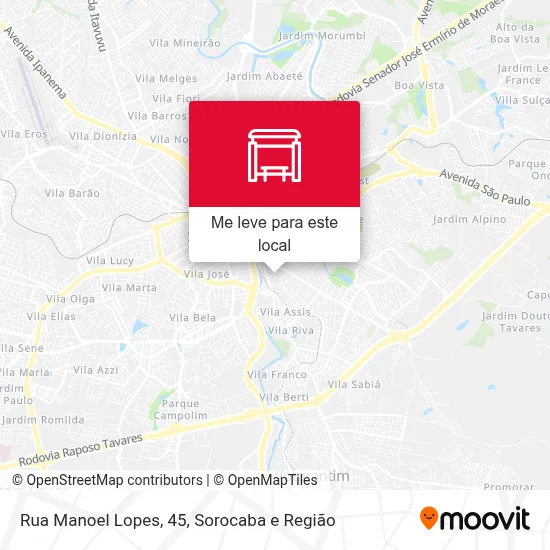 Rua Manoel Lopes, 45 mapa