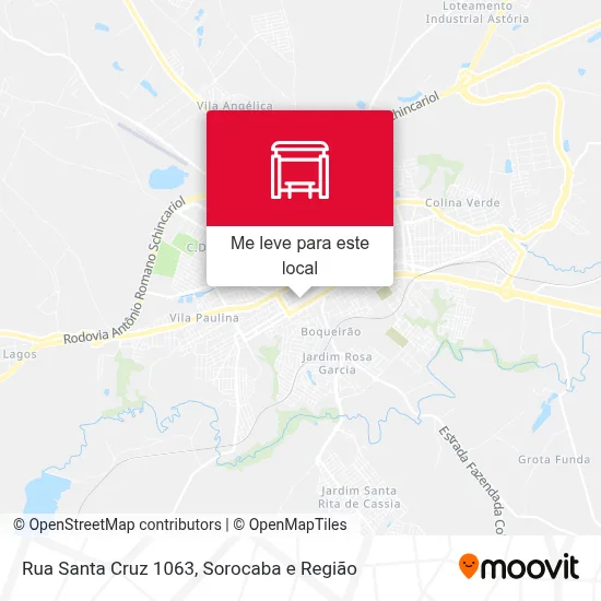 Rua Santa Cruz 1063 mapa