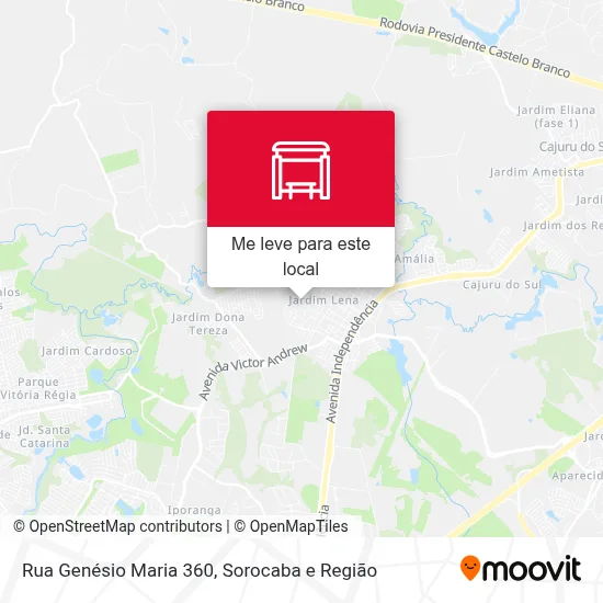 Rua Genésio Maria 360 mapa