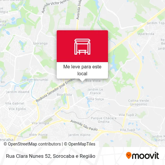 Rua Clara Nunes 52 mapa