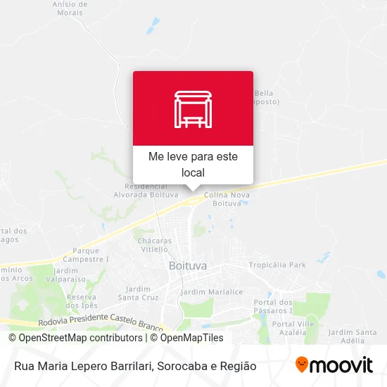 Rua Maria Lepero Barrilari mapa