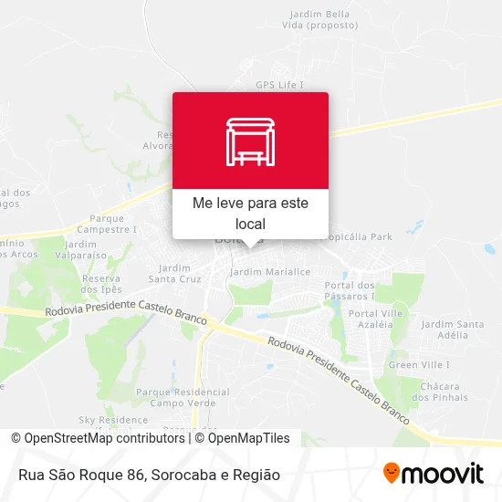 Rua São Roque 86 mapa