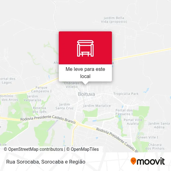 Rua Sorocaba mapa