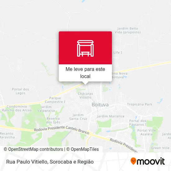 Rua Paulo Vitiello mapa