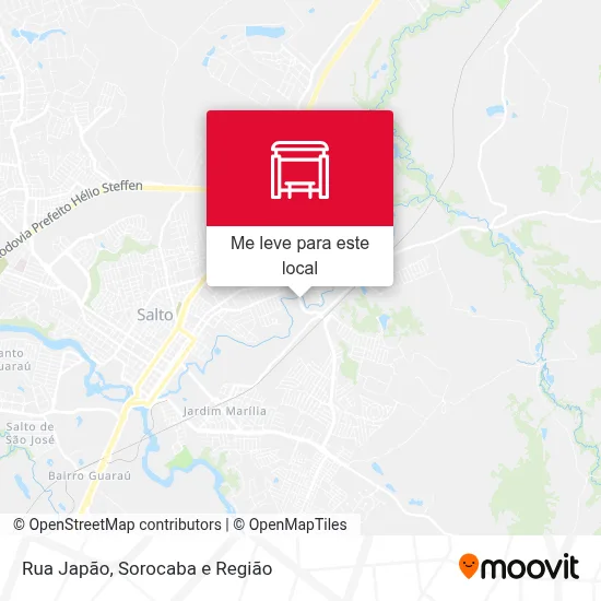 Rua Japão mapa