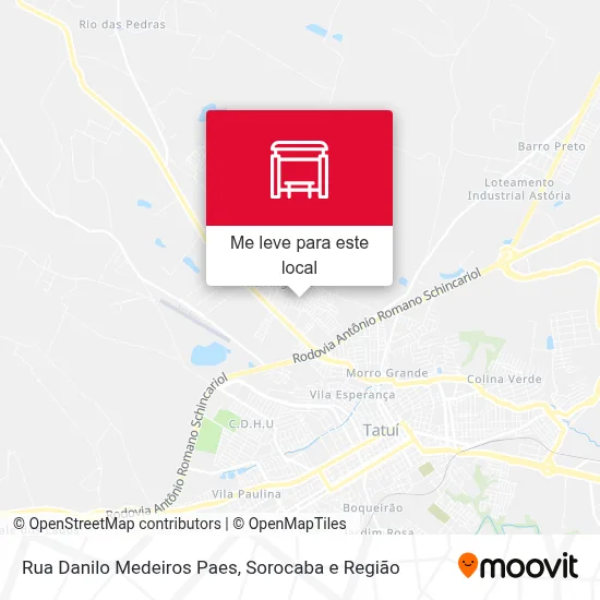 Rua Danilo Medeiros Paes mapa
