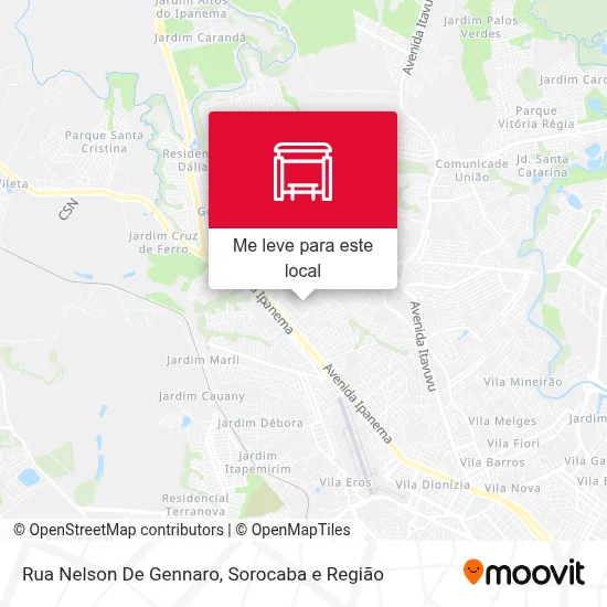 Rua Nelson De Gennaro mapa