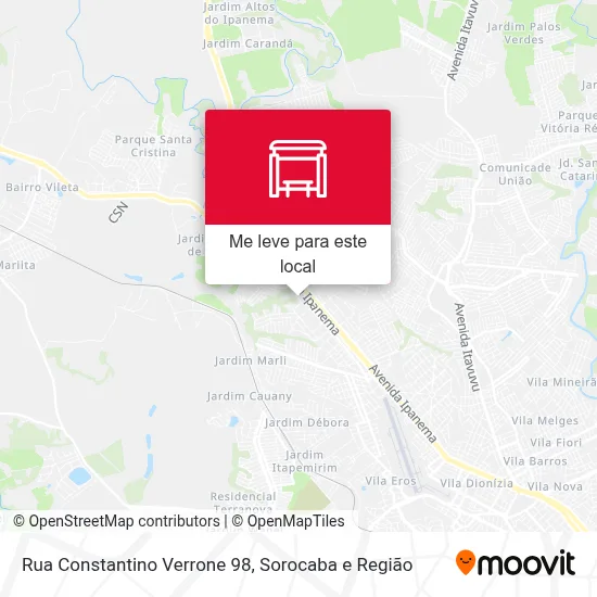 Rua Constantino Verrone 98 mapa