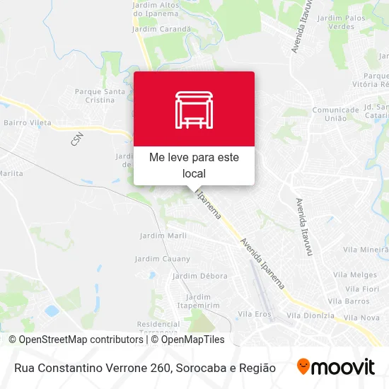 Rua Constantino Verrone 260 mapa
