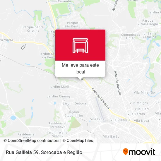 Rua Galileia 59 mapa