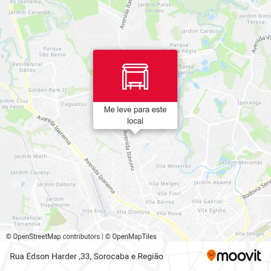 Rua Édson Harder ,33 mapa