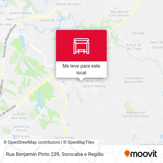 Rua Benjamin Pinto 239 mapa