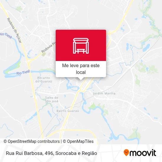 Rua Rui Barbosa, 496 mapa