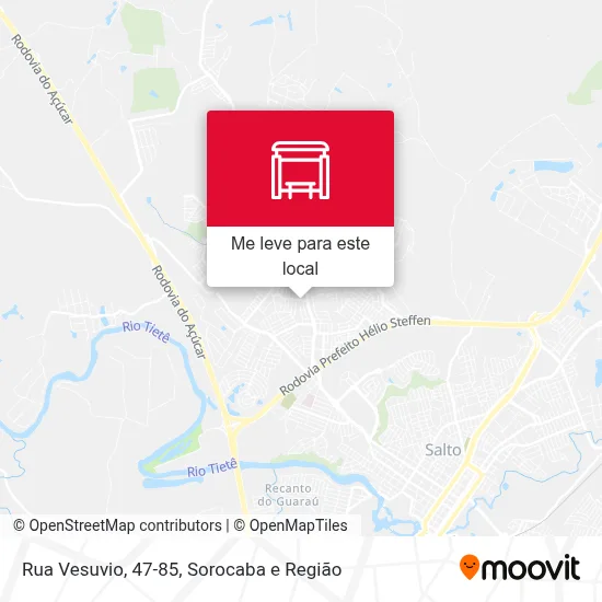 Rua Vesuvio, 47-85 mapa