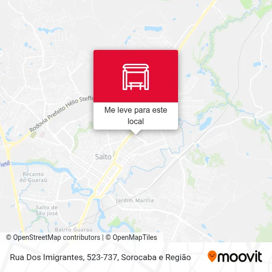 Rua Dos Imigrantes, 523-737 mapa