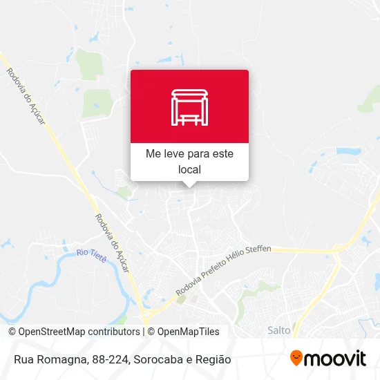 Rua Romagna, 88-224 mapa
