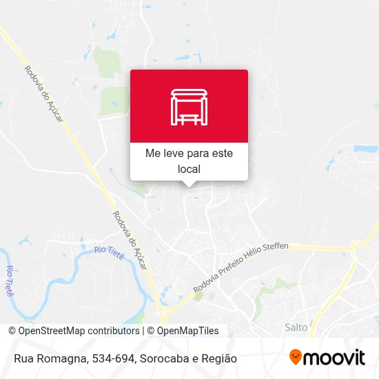 Rua Romagna, 534-694 mapa