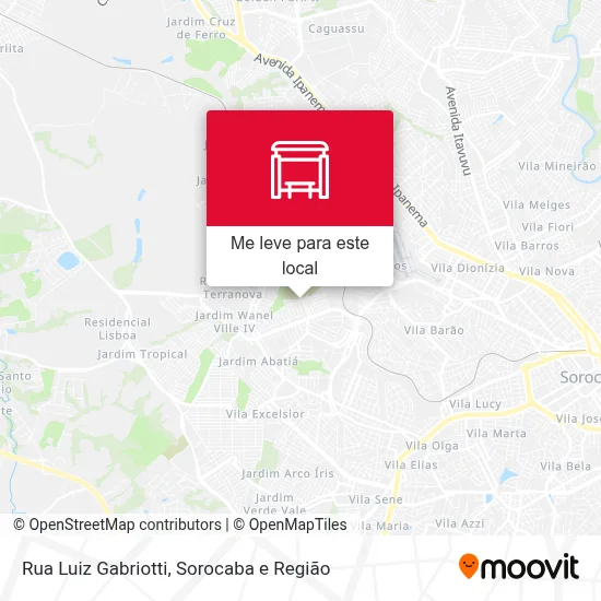 Rua Luiz Gabriotti mapa