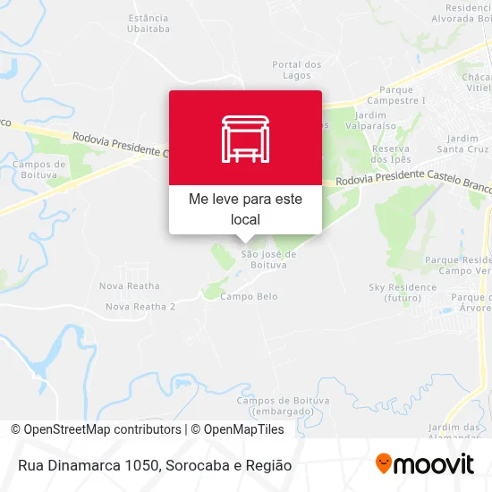 Rua Dinamarca 1050 mapa