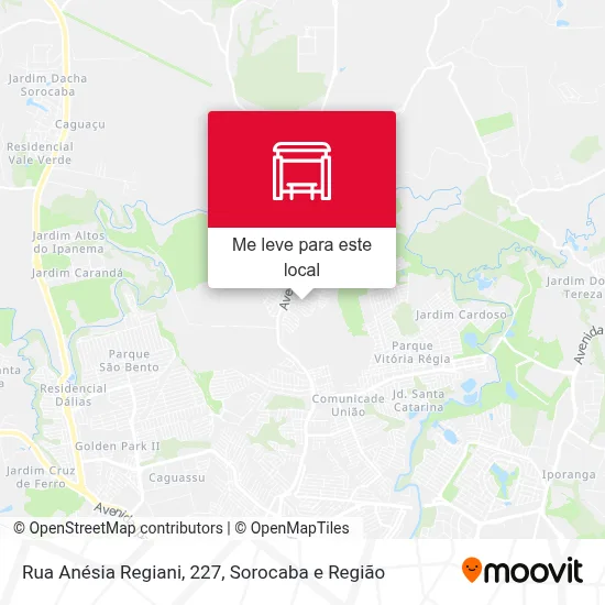Rua Anésia Regiani, 227 mapa