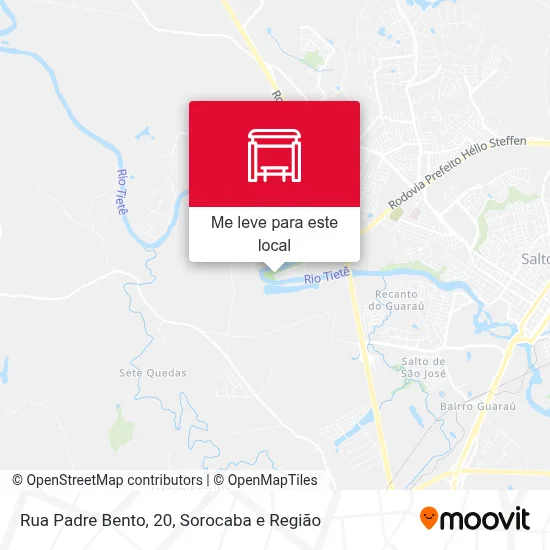 Rua Padre Bento, 20 mapa