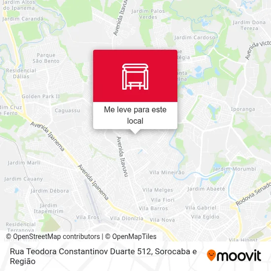 Rua Teodora Constantinov Duarte 512 mapa