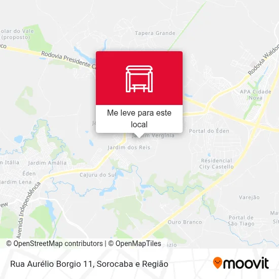 Rua Aurélio Borgio 11 mapa