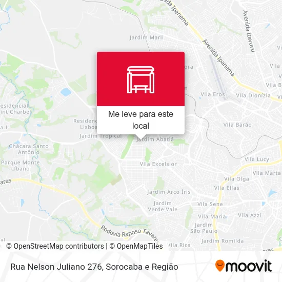 Rua Nelson Juliano 276 mapa