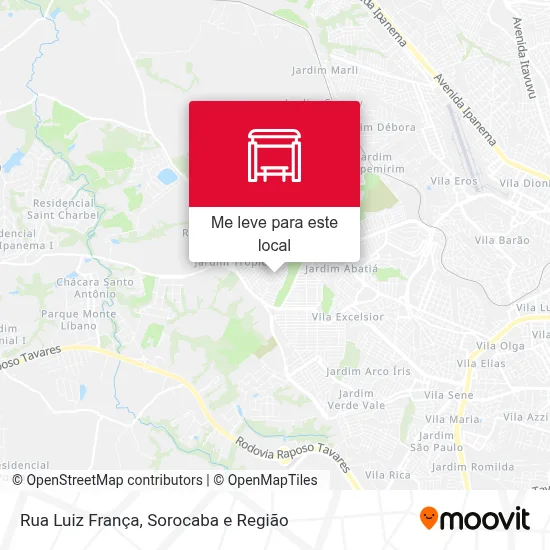 Rua Luiz França mapa