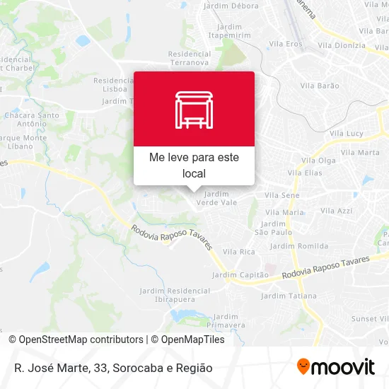 R. José Marte, 33 mapa