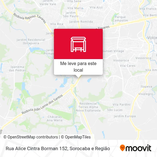Rua Alice Cintra Borman 152 mapa