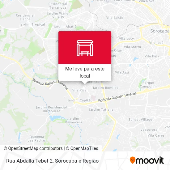 Rua Abdalla Tebet 2 mapa