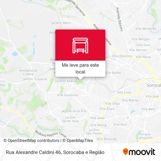 Rua Alexandre Caldini 46 mapa