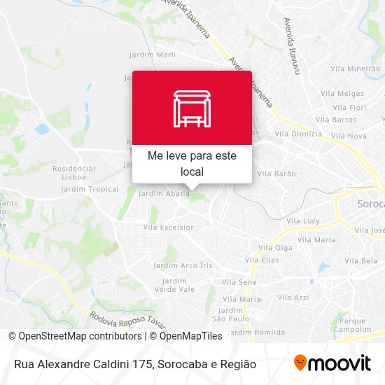 Rua Alexandre Caldini 175 mapa