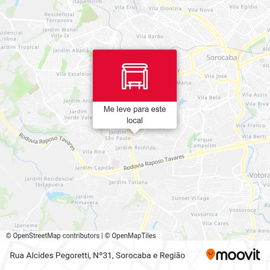 Rua Alcides Pegoretti, Nº31 mapa