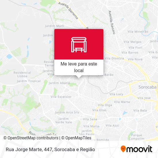 Rua Jorge Marte, 447 mapa