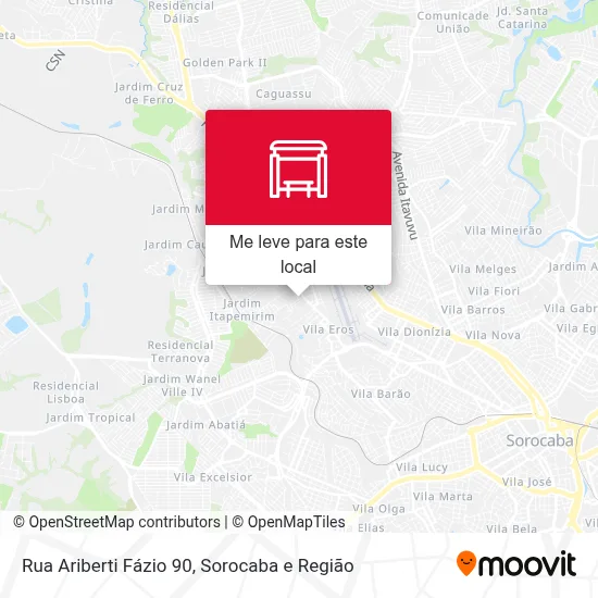 Rua Ariberti Fázio 90 mapa