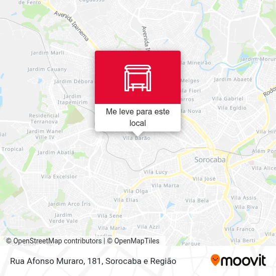 Rua Afonso Muraro, 181 mapa