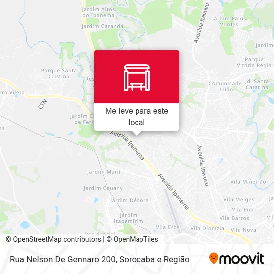 Rua Nelson De Gennaro 200 mapa