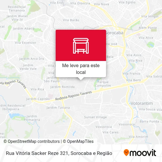 Rua Vitória Sacker Reze 321 mapa