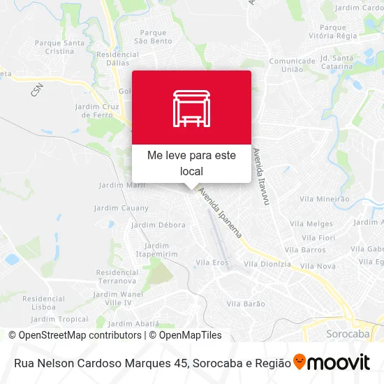 Rua Nelson Cardoso Marques 45 mapa